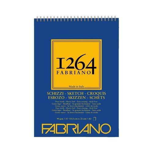 1264 Sketch Paper Üstten Spiralli Eskiz Çizim Defteri 90 gr. A5 60 yaprak