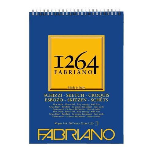1264 Sketch Paper Üstten Spiralli Eskiz Çizim Defteri 90 gr. A4 120 yaprak