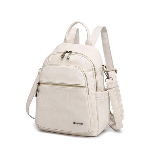 Yıkama Deri Sırt Askılı Kadın Çantası 21K Barcelona 1914