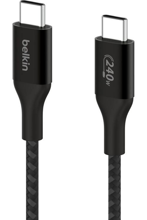 Boostcharge Örgülü Usb-C Uyumlu Hızlı Şarj Kablosu 240W Siyah 1 Metre