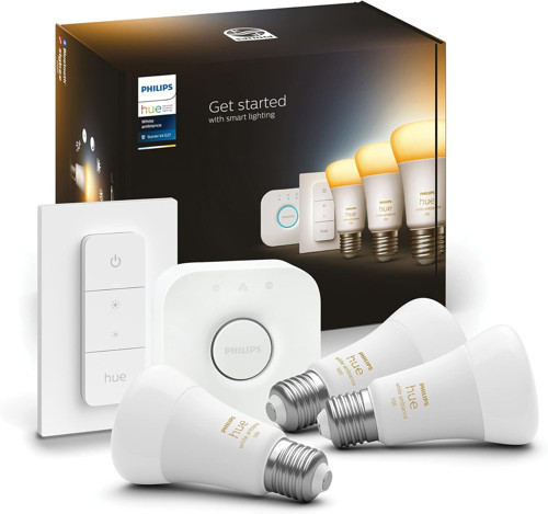 Hue Wa 8-75 W Beyaz Ambiyans Akıllı Led Ampul Başlangıç Seti, 3'Lü, Kumandalı, E27, Bluetoot