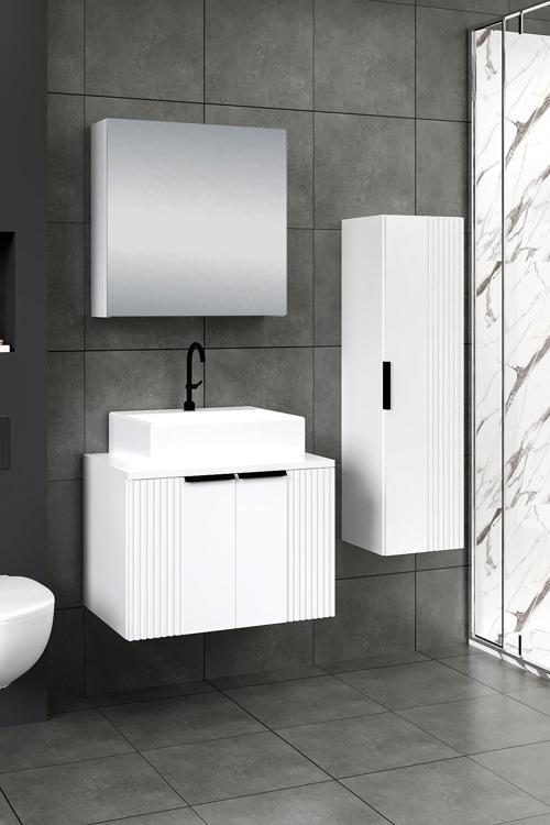 65 cm Chester Banyo Dolabı + 30 cm Boy Dolabı