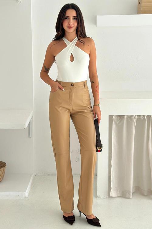 İçi Kadife Deri Pantolon