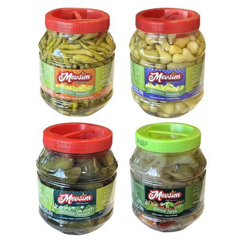 Turşu Biber-Salata-Karışık 1350 gr 4 lü Karma Koli