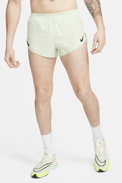 AeroSwift Men's Dri Fit ADV 5cm (approx) Brief Lined Erkek Slip Astarlı Hafif Koşucu Şortu Açık Yeşil