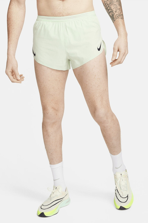 AeroSwift Men's Dri Fit ADV 5cm (approx) Brief Lined Erkek Slip Astarlı Hafif Koşucu Şortu Açık Yeşil
