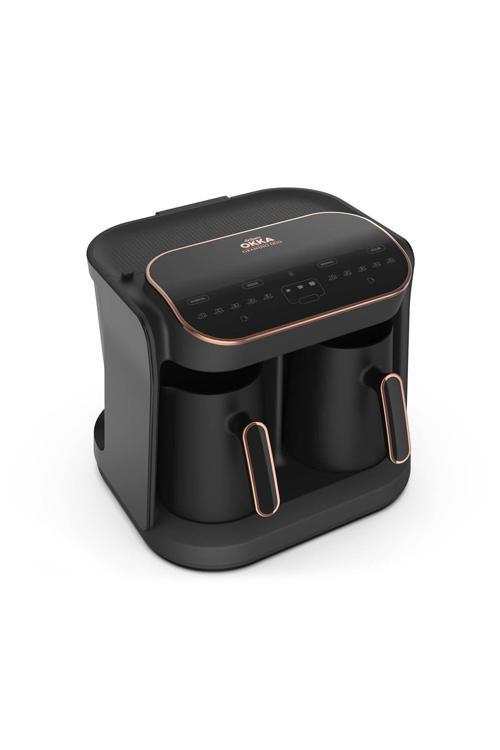 Ok007 Okka Grandio Duo Közde Türk Kahvesi Makinesi - Bakır 10 Fincan Kapasiteli