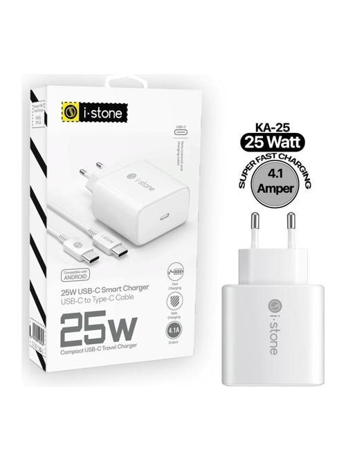 Ka 25 25W Smart Şarj Adaptörü + Type C To Type C Kablo