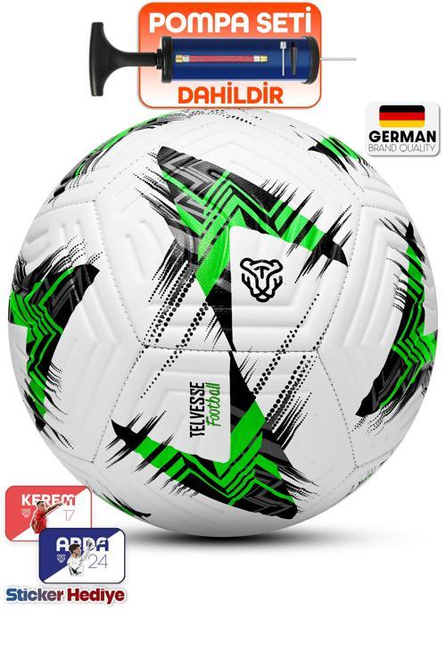Profesyonel Futbol Topu 2025 Avrupa Pompalı Sert Zemin Halı Saha Futbol Topu No5 Yeşil 525