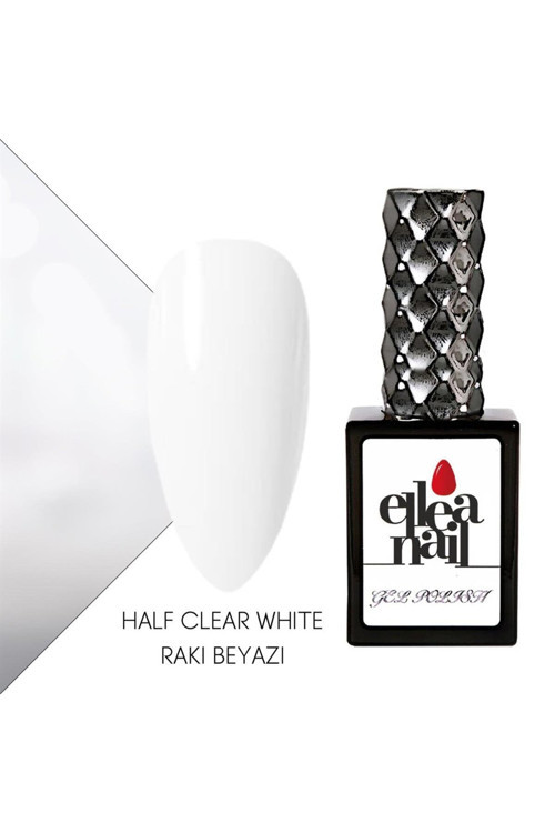 Kalıcı Oje Half Clear Whıte Rakı Beyazı