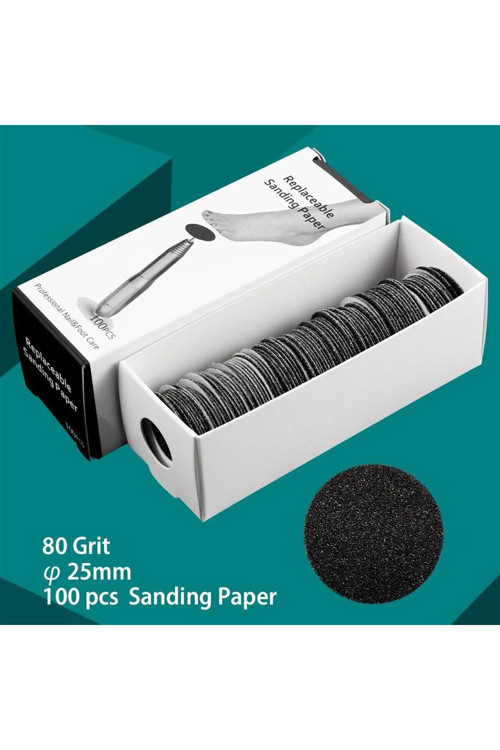 Pododisk Yedek Zımpara Medium 25 Mm 100 Adet 80 Grit