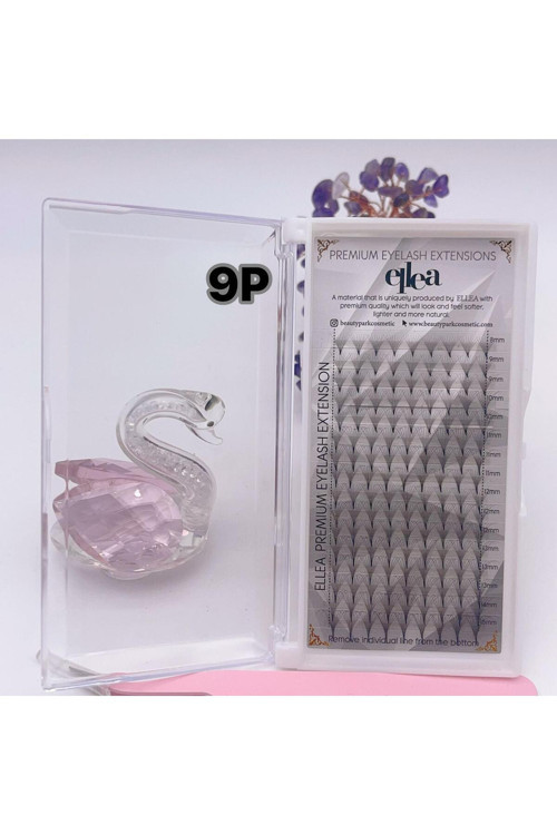 9D Çek Bırak Hazır Volüm İpek Kirpik 0.7 Kalınlık D Kıvrım 8-15Mm Boy Aralığı