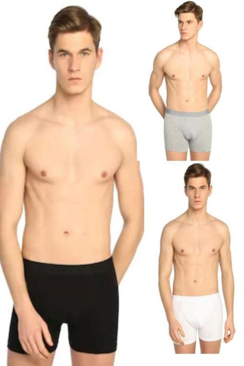 İç Giyim Pamuklu Likralı Erkek Boxer Paçalı Don 5 Li Paket