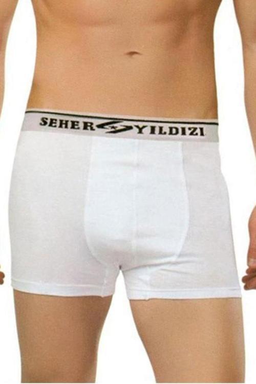 Erkek Pamuklu Likralı Boxer 6 Lı Paket
