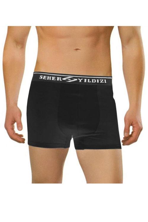 Erkek Pamuklu Likralı Boxer 6 Lı Paket