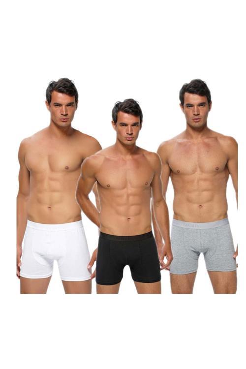 İç Giyim Likralı Erkek Boxer Külot 6 Lı Paket