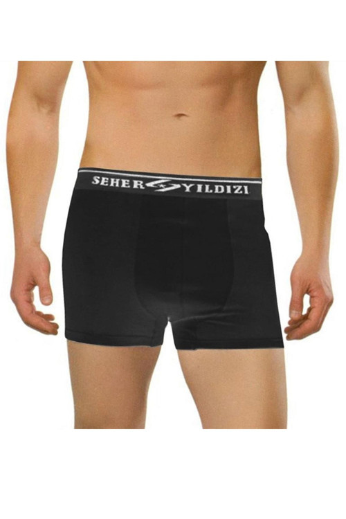 Erkek Pamuklu Likralı Boxer 6 Lı Paket