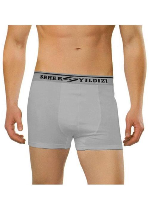 Erkek Pamuklu Likralı Boxer 6 Lı Paket