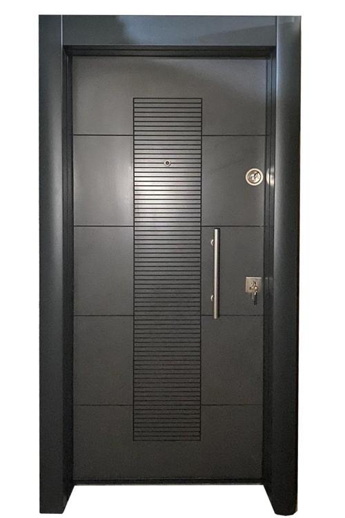 Çelik Kapı, Tırnaklı Çelik Kapı, Daire Kapısı, Çelik Kapı, Ahşap Desenli Kapı Sol Açılım