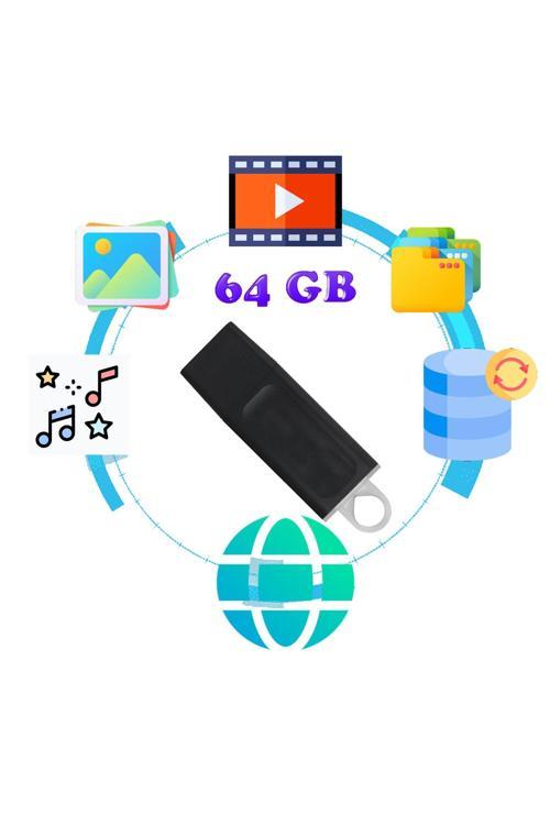 64 Gb Kingston Usb 3.2 Flash Bellek