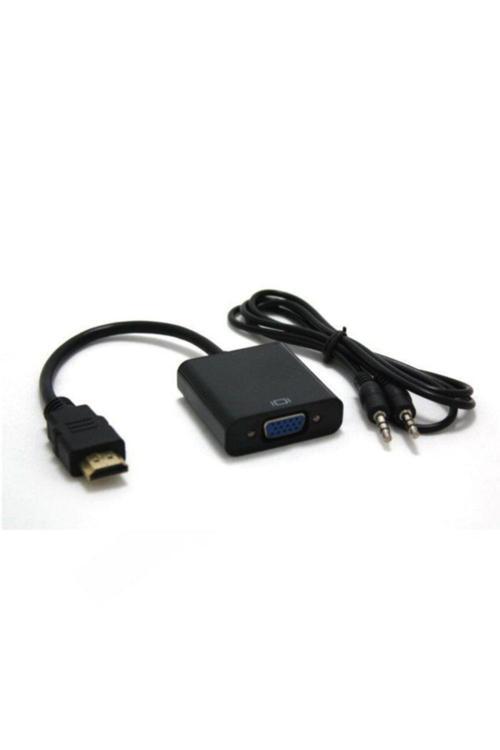 Hdmı To Vga Çevirici + 3.5 Mm Ses Kablosu Tkd-333