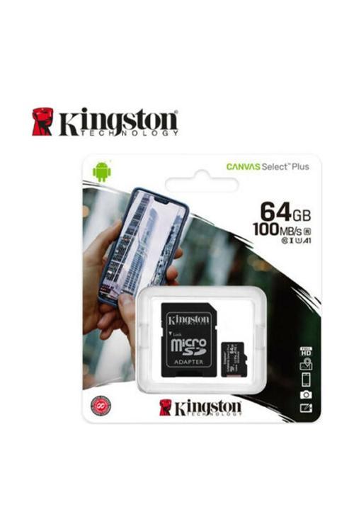 64 GB KINGSTON MICRO SD CL10 100MBS SDCS2/64GB