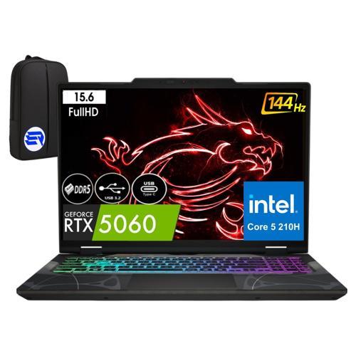 Msi Cyborg 15 B2RWFKG-207XTREP10 Core 5 210H 32GB 2tb SSD RTX5060 15.6'' 144Hz WIN11 Pro + Elektropasaj Çanta