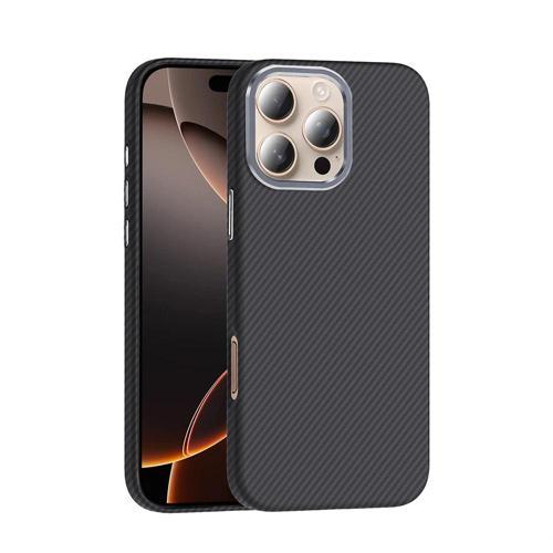 Apple iPhone 16 Pro Max Kılıf M-safe Şarj Özellikli Karbon Fiber Görünümlü Zore Gros Kapak