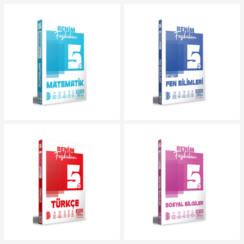 Benim Hocam 5. Sınıf Tüm Dersler Benim Fasikülüm Seti 4 Kitap Benim Hocam Yayınları