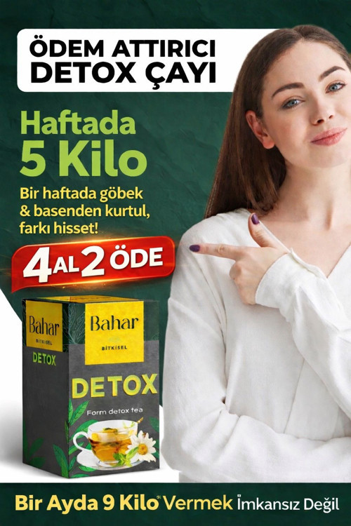 bahar detox zayiflamaya yardımcı detox form tea çayı 30 adet