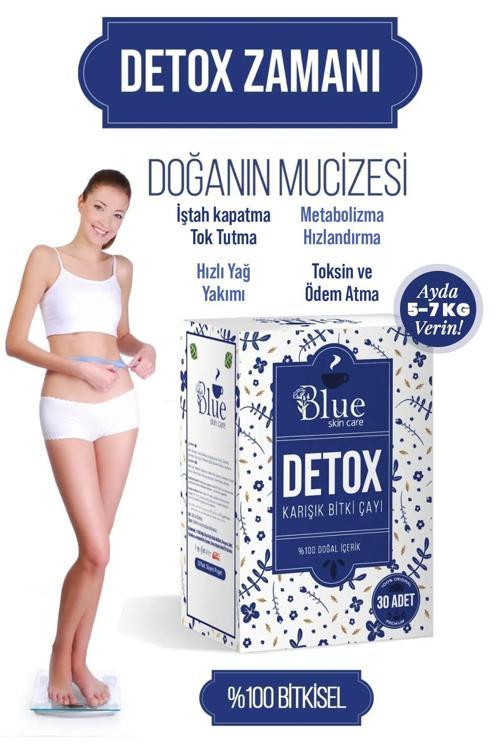 blue detox çayı zayiflamak yardımcı form bıtkı çayı 30 adet