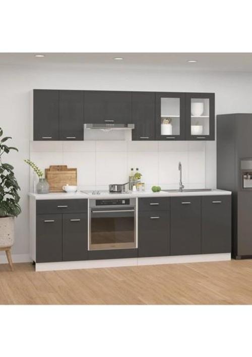 Tdesigno Helin Mutfak 230 Cm Tezgah Dahil