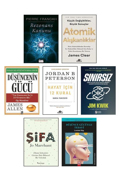 Rezonans Kanunu Atomik Alışkanlıklar Düşüncenin Gücü Hayat İçin 12 Kural Sınırsız Jim Kwik Şifa 7Li