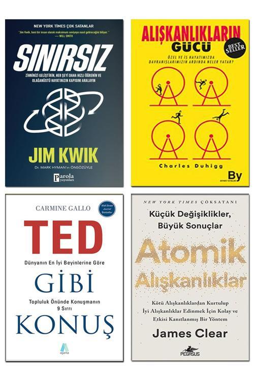 Sınırsız Jim Kwik Alışkanlıkların Gücü Ted Gibi Konuş Carmine Gallo Atomik Alışkanlıklar James Clear