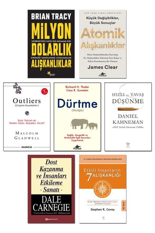 Atomik Alışkanlıklar Etkili İnsanların 7 Alışkanlığı Outliers Dürtme Nudge Hızlı Ve Yavaş Düşünme