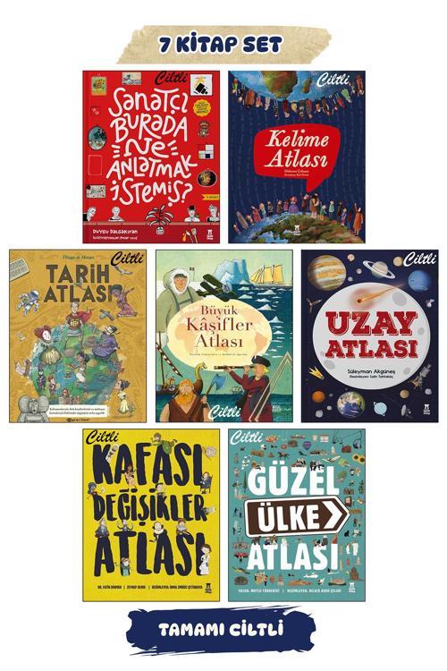 Sanatçı Burada Ne Anlatmak İstemiş? Tarih Uzay Kelime Atlası Kafası Değişikler Güzel Ülke Atlası Set