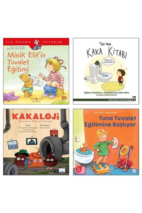 Minik Elif'İn Tuvalet Eğitimi Teo'Nun Kaka Kitabı Kakaloji Tuna Tuvalet Eğitimine Başlıyor 4Lü Set