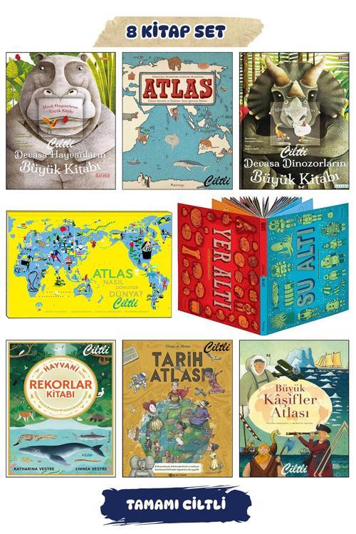 Yer Altı Su Altı Hayvani Rekorlar Kitabı Tarih Atlası Büyük Kaşifler Atlası Atlas Kıtalar Denizler