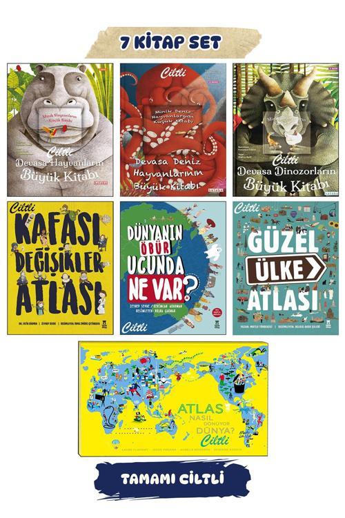 Devasa Hayvanların Dinozorların Büyük Kitabı Güzel Ülke Atlası Kafası Değişikler Atlası Çocuk Atlası