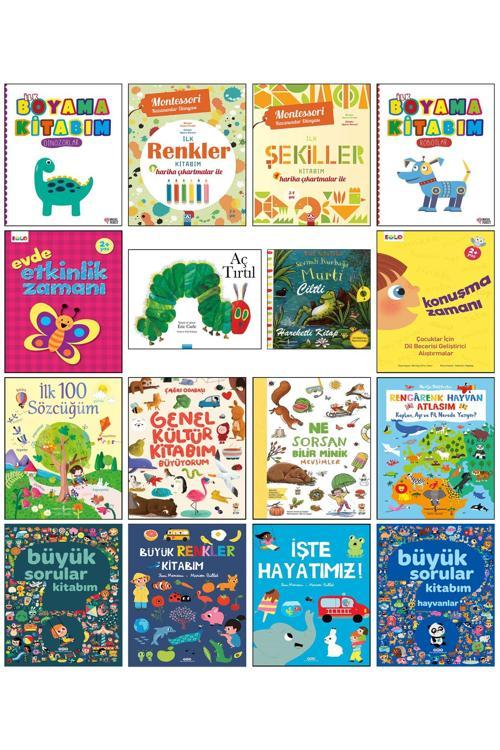 İlk Renkler Şekiller Boyama Kitabım Aç Tırtıl Büyük Sorular Kitabım Hayvanlar Konuşma Zamanı Bebek