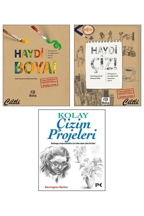 Haydi Boya Kolay Çizim Projeleri Barrington Barber Haydi Çiz Resim Çizim Ve Boyama Dersleri 3Lü
