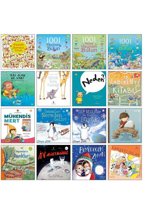 Resimli Bulmaca Kitabı 1001 Minik Hayvanı Bulun Bir Milyon Ne Kadar Büyük? Büyüdüğüm Zaman Labirent