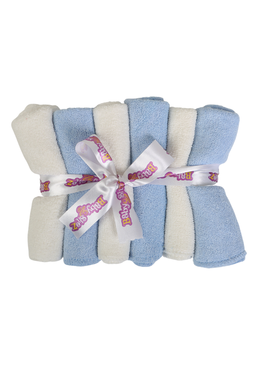 %100 Pamuklu 6'lı Yenidoğan Bebek Havlu Ağız Mendili