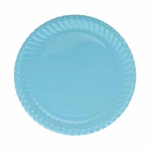 Açık Mavi Mavi Karton Tabak 23cm