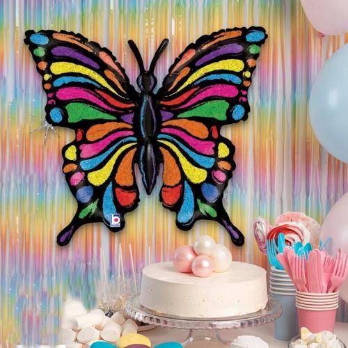 Pop Art Butterfly Supertrend Folyo Balon 33"
