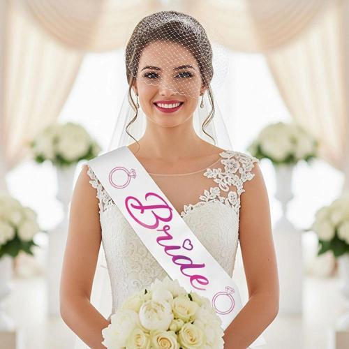 Bride Baskılı Varaklı Lüks Kuşak -Fuşya-