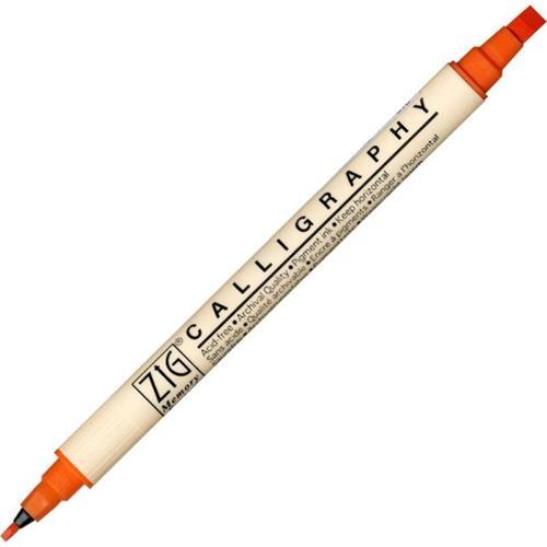Calligraphy Çift Uçlu Kaligrafi Kalemi 2 mm. + 5 mm. 070 Pure Orange