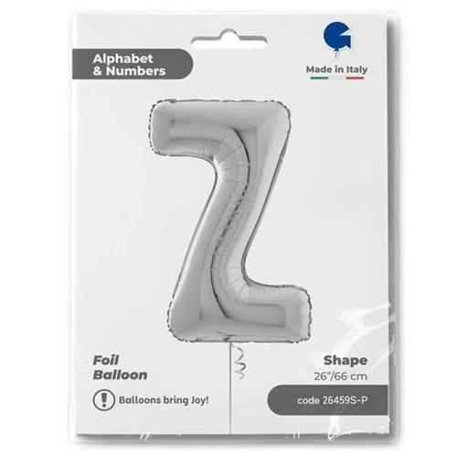 Z Harf Supertrend Gümüş Folyo Balon 26"