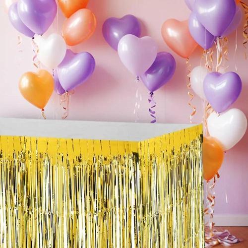 Metalize Altın Masa Eteği 75x270cm