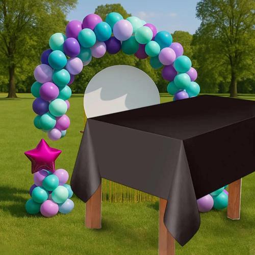 Siyah Plastik Masa Örtüsü